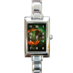 Space Cosmos Galaxy Universe Sky Rectangle Italian Charm Watch by Wegoenart