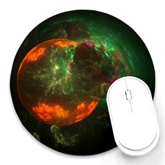 Space Cosmos Galaxy Universe Sky Round Mousepads by Wegoenart