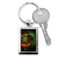 Space Cosmos Galaxy Universe Sky Key Chain (rectangle) by Wegoenart