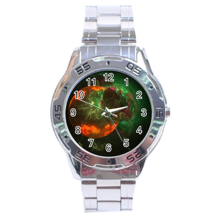 Space Cosmos Galaxy Universe Sky Stainless Steel Analogue Watch