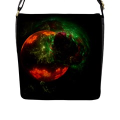 Space Cosmos Galaxy Universe Sky Flap Closure Messenger Bag (l) by Wegoenart