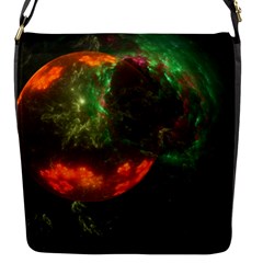 Space Cosmos Galaxy Universe Sky Flap Closure Messenger Bag (s) by Wegoenart