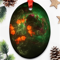 Space Cosmos Galaxy Universe Sky Ornament (oval) by Wegoenart