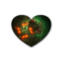 Space Cosmos Galaxy Universe Sky Heart Coaster (4 Pack)  by Wegoenart