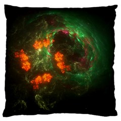 Space Cosmos Galaxy Universe Sky Large Flano Cushion Case (one Side) by Wegoenart