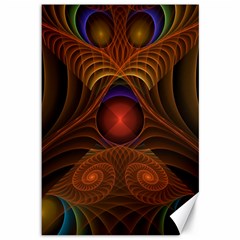 Fractal Fantasy Design Swirl Canvas 12  X 18  by Wegoenart