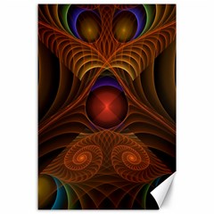 Fractal Fantasy Design Swirl Canvas 24  X 36  by Wegoenart