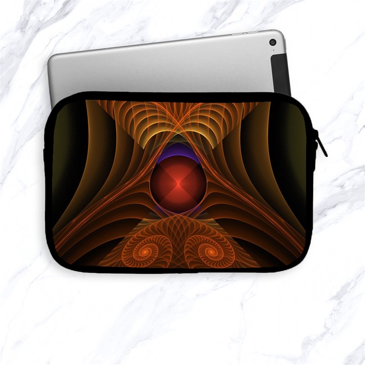 Fractal Fantasy Design Swirl Apple iPad Mini Zipper Cases