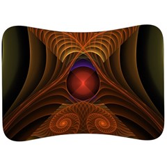 Fractal Fantasy Design Swirl Velour Seat Head Rest Cushion