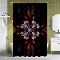 Fractal Flower Fantasy Floral Shower Curtain 48  X 72  (small)  by Wegoenart