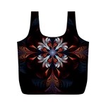 Fractal Flower Fantasy Floral Full Print Recycle Bag (M) Front