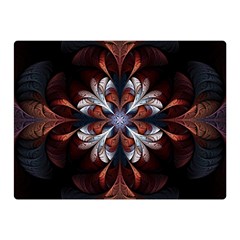 Fractal Flower Fantasy Floral Double Sided Flano Blanket (mini)  by Wegoenart