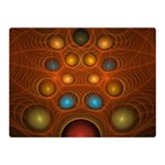 Fractal Fantasy Design Swirl Double Sided Flano Blanket (Mini)  35 x27  Blanket Front