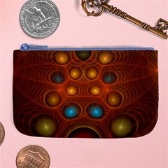 Fractal Fantasy Design Swirl Large Coin Purse by Wegoenart