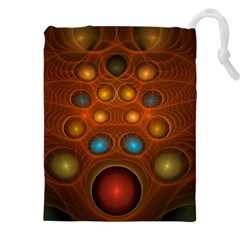 Fractal Fantasy Design Swirl Drawstring Pouch (4xl)