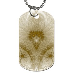 Fractal Abstract Pattern Background Dog Tag (two Sides) by Wegoenart