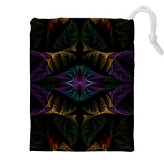 Fractal Abstract Background Pattern Art Drawstring Pouch (5xl)