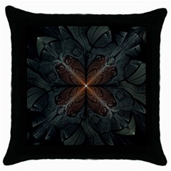 Art Abstract Fractal Pattern Throw Pillow Case (Black)