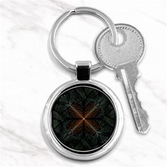 Art Abstract Fractal Pattern Key Chain (round) by Wegoenart