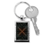 Art Abstract Fractal Pattern Key Chain (Rectangle) Front