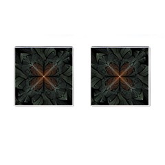 Art Abstract Fractal Pattern Cufflinks (Square)