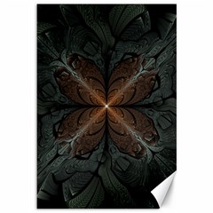 Art Abstract Fractal Pattern Canvas 12  X 18 