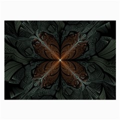 Art Abstract Fractal Pattern Large Glasses Cloth