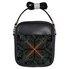 Art Abstract Fractal Pattern Girls Sling Bag