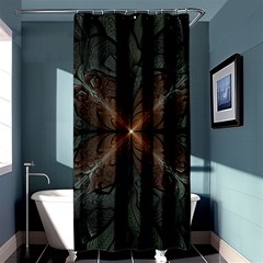 Art Abstract Fractal Pattern Shower Curtain 36  x 72  (Stall) 