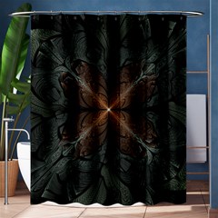 Art Abstract Fractal Pattern Shower Curtain 60  x 72  (Medium) 