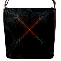 Art Abstract Fractal Pattern Flap Closure Messenger Bag (S)