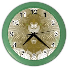 Fractal Background Pattern Creative Color Wall Clock by Wegoenart