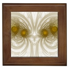 Fractal Fantasy Background Pattern Framed Tile by Wegoenart