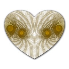 Fractal Fantasy Background Pattern Heart Mousepads by Wegoenart