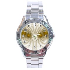 Fractal Fantasy Background Pattern Stainless Steel Analogue Watch by Wegoenart