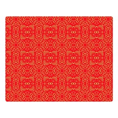 Chinese Background Red Double Sided Flano Blanket (large)  by Wegoenart