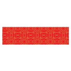 Chinese Background Red Satin Scarf (oblong) by Wegoenart