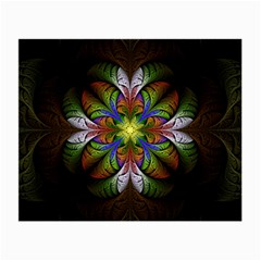 Fractal Flower Fantasy Pattern Small Glasses Cloth by Wegoenart