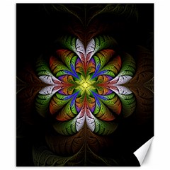 Fractal Flower Fantasy Pattern Canvas 8  X 10  by Wegoenart