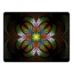 Fractal Flower Fantasy Pattern Double Sided Fleece Blanket (Small)  45 x34  Blanket Front