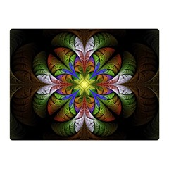 Fractal Flower Fantasy Pattern Double Sided Flano Blanket (mini)  by Wegoenart