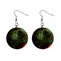 Space Cosmos Galaxy Universe Sky Mini Button Earrings by Wegoenart