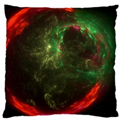 Space Cosmos Galaxy Universe Sky Large Cushion Case (two Sides) by Wegoenart