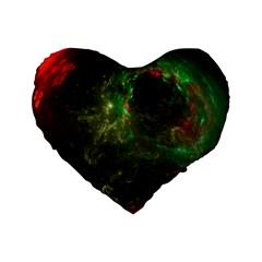 Space Cosmos Galaxy Universe Sky Standard 16  Premium Heart Shape Cushions by Wegoenart