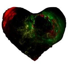 Space Cosmos Galaxy Universe Sky Large 19  Premium Heart Shape Cushions by Wegoenart