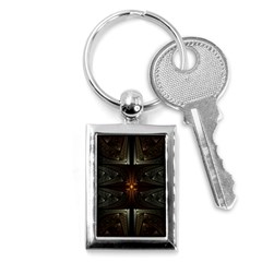 Fractal Artwork Abstract Fantasy Key Chain (rectangle) by Wegoenart