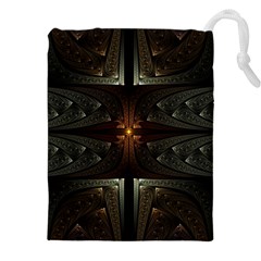 Fractal Artwork Abstract Fantasy Drawstring Pouch (5xl)