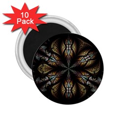 Fractal Flower Fantasy Floral 2.25  Magnets (10 pack) 