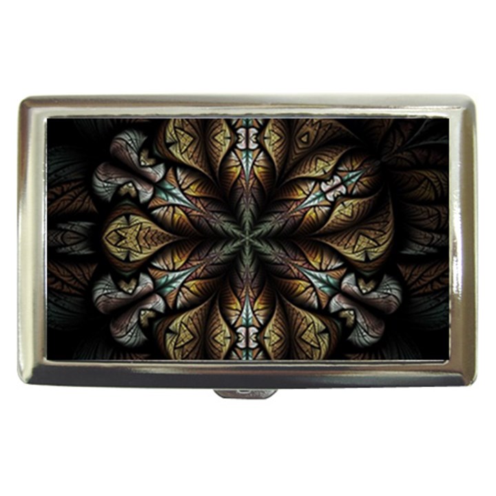 Fractal Flower Fantasy Floral Cigarette Money Case