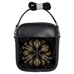 Fractal Flower Fantasy Floral Girls Sling Bag by Wegoenart